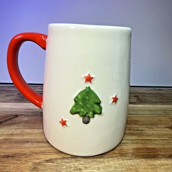 Lang Design 3d Cat Christmas Sweater Holiday Mug Tree Red Inside Whimsical - Picture 2 of 8